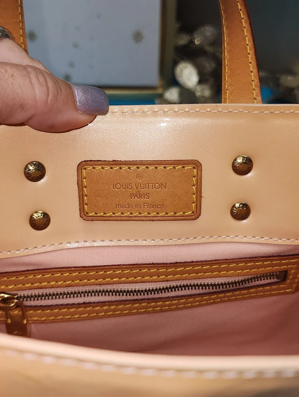 Authentic Louis Vuitton Vernis Reade PM Yellow W/ Dust Bag And Proof Of Purchase